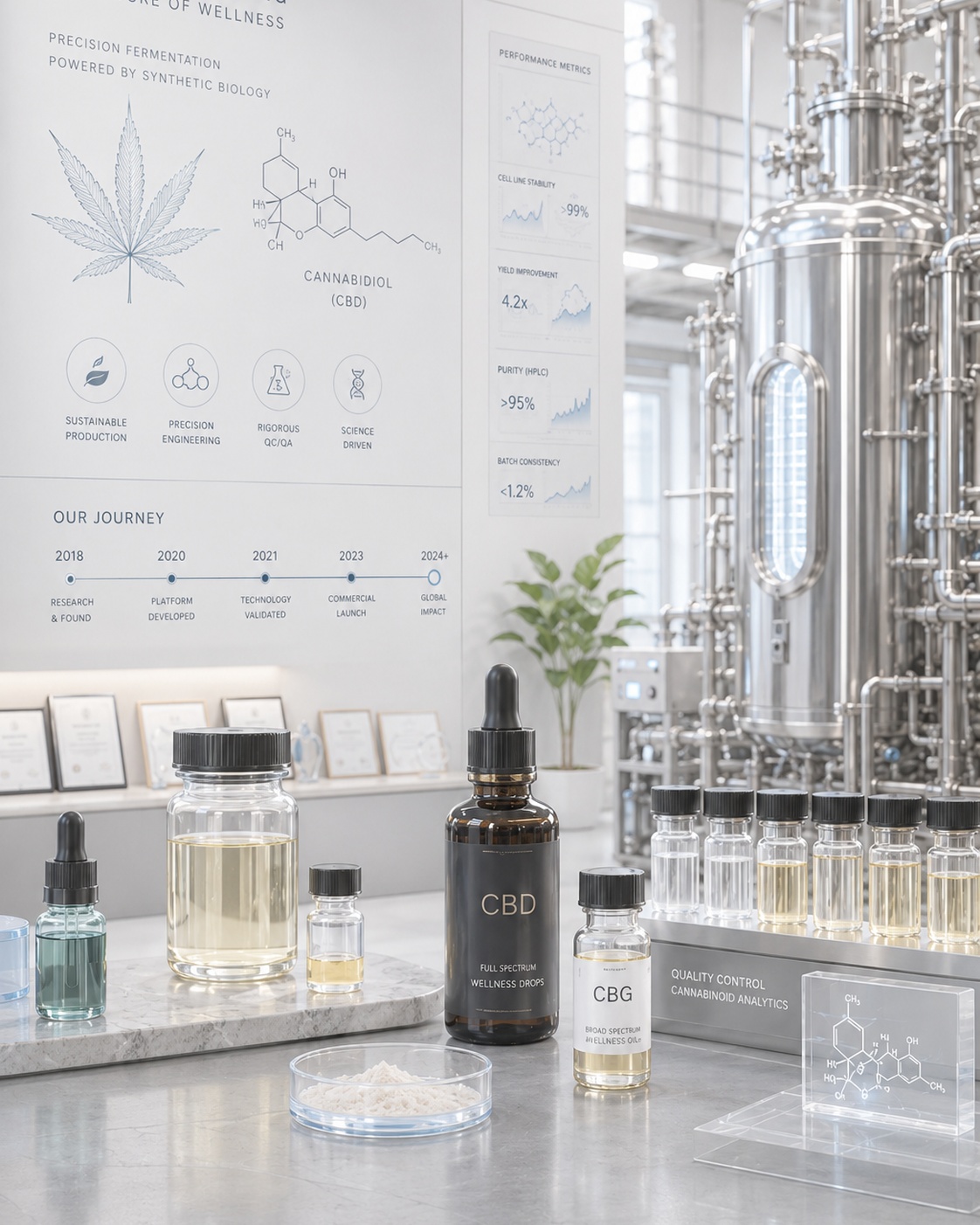 Biomanufacturing platform and product showcase